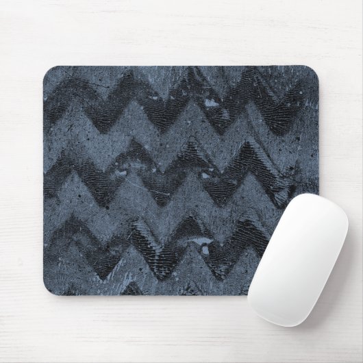 Tapis De Souris Marine Chevron Abstrait (Avec souris)