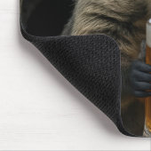 Tapis De Souris Marmotte avec chope de bière (Coin)