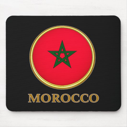 Tapis De Souris Maroc - Drapeau Marocain (Devant)