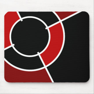 Tapis De Souris maroon bullseye
