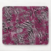 Tapis De Souris Maroon gris léopard tacheté (Devant)