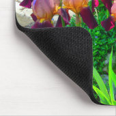 Tapis De Souris Maroon Iris Fleur Mousepad (Coin)