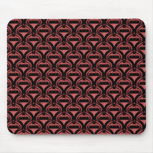 Tapis De Souris Maroon Retro Cool Mousepad (Devant)