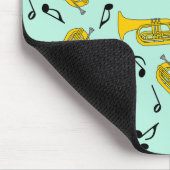 Tapis De Souris Marquage Baritone Notes musicales Clés Treble (Coin)