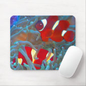 Tapis de souris marron de Clownfish (Avec souris)