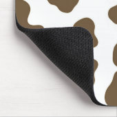 Tapis De Souris Marron rustique  & Imprimé de vache blanche Countr (Coin)