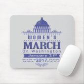 Tapis De Souris Mars de million de femmes sur Washington Mousepad (Avec souris)