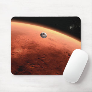 Tapis De Souris Mars Science Laboratory approchant Mars.