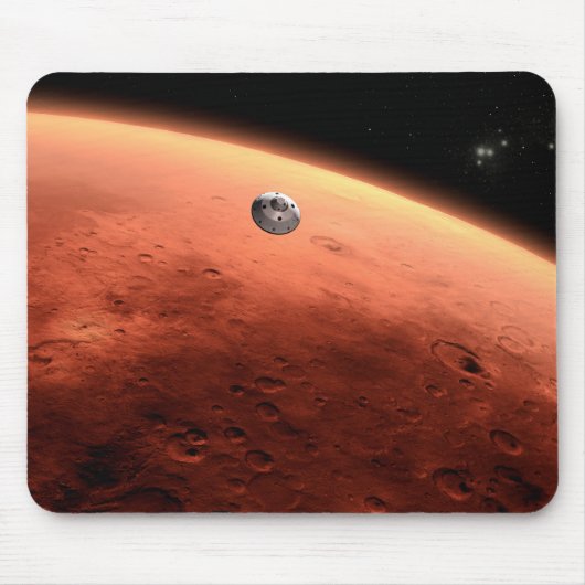 Tapis De Souris Mars Science Laboratory approchant Mars. (Devant)