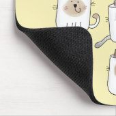 Tapis De Souris MARSHmeowLOWS Jeu de mots fantasques Chat Marshmal (Coin)