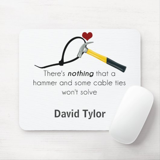 Tapis De Souris Marteau et zap-strap (Avec souris)