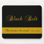 Tapis De Souris Martial Arts Black Belt Voyage (Devant)