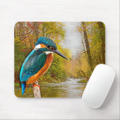 Tapis De Souris Martin-pêcheur commun (Avec souris)