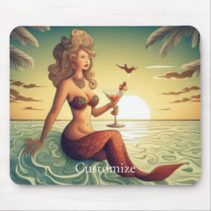 Tapis De Souris Martini Classy Mermaid Thunder_Cove
