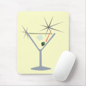 Tapis De Souris Martini Verre Mousepad (Avec souris)
