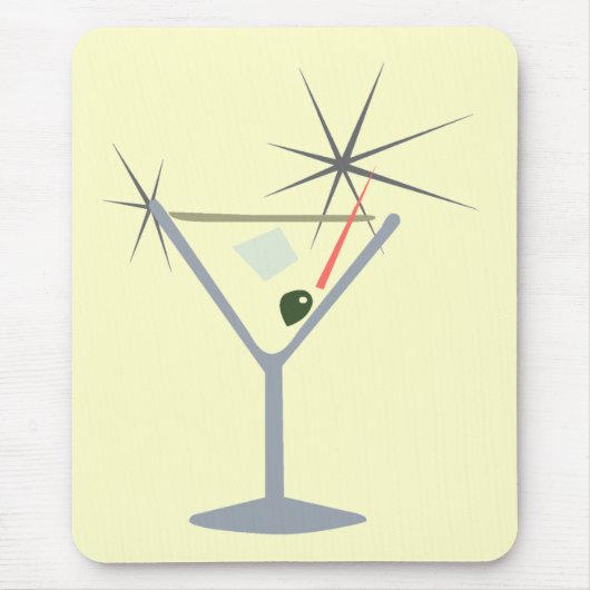 Tapis De Souris Martini Verre Mousepad (Devant)