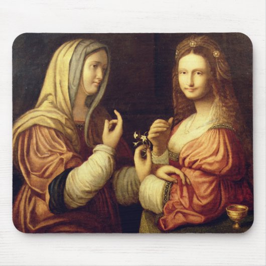 Tapis De Souris Mary et Martha (huile sur le panneau) (Devant)