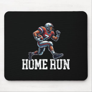 Tapis De Souris Mash-up de baseball drôle de Home Run Football