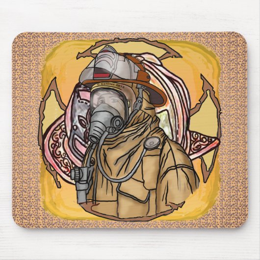 Tapis de souris Mask Firefighter (Devant)