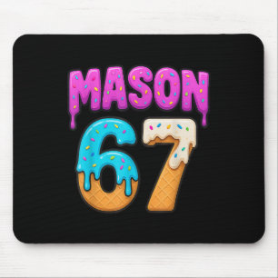 Tapis De Souris Mason 67 Glace qui Dégouline Mème Drôle Six Sept D