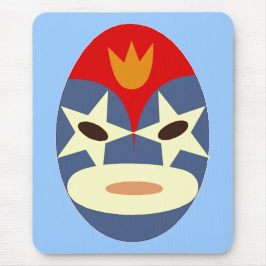 Tapis De Souris Masque bleu Lucha Libre (Devant)