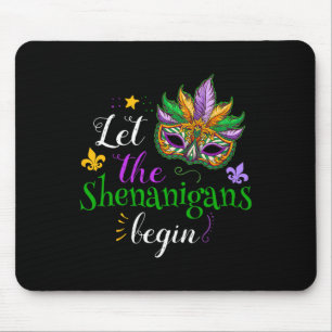 Tapis De Souris Masque de costume de Mardi Gras Laissez les frasqu