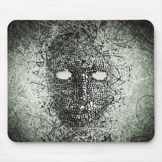 Tapis De Souris Masque de fils Abstraits (Devant)