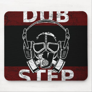 Tapis De Souris Masque de gaz de Dubstep et écouteurs