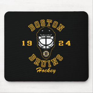 Tapis De Souris Masque de hockey des Boston Bruins Noir Officielle