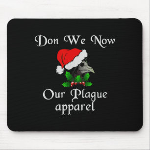Tapis De Souris Masque de médecin de la peste de Noël, nous porton