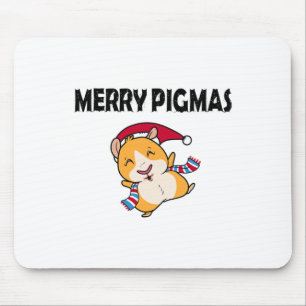 Tapis De Souris Masque de visage Joyeux Pigmas Cochon d'Inde drôle