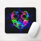 Tapis De Souris Masque d'Halloween mexicain coloré Mousepad (Avec souris)