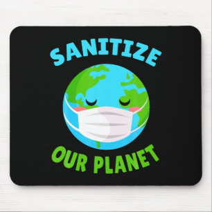 Tapis De Souris Masque drôle Kawaii Pro Environnement Sanitize Ter