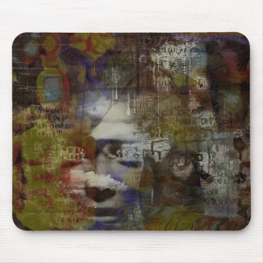 Tapis De Souris Masque fantôme surréaliste (Devant)