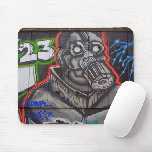 Tapis De Souris Masque gaz (Avec souris)