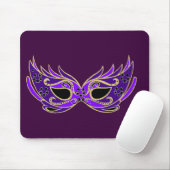 Tapis De Souris Masque masqué royal violet (Avec souris)
