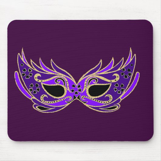 Tapis De Souris Masque masqué royal violet (Devant)