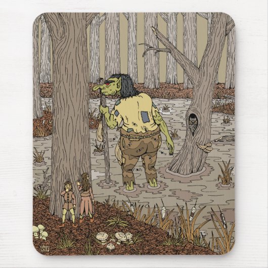 Tapis De Souris Masquer le troll de fond d'âne (Devant)