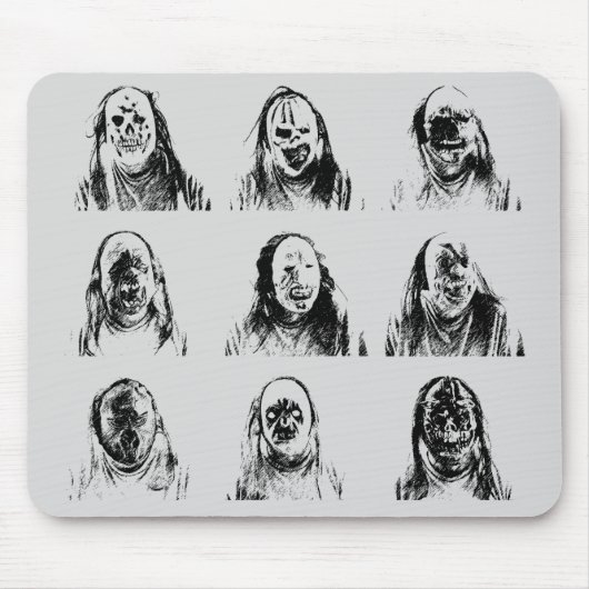 Tapis De Souris Masques d'horreur (Devant)