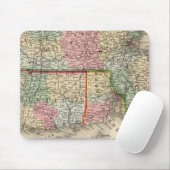 Tapis De Souris Mass, Conn, RI Map by Mitchell (Avec souris)