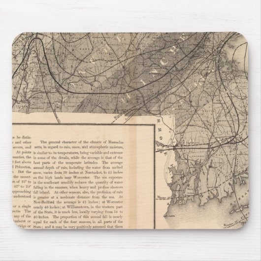Tapis De Souris Massachusetts Climatol (Devant)