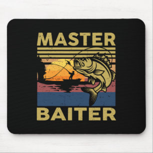 Tapis De Souris Master Byiter Chemise de Pêche Funny Grand-Père B