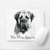 Tapis De Souris Mastiff Happy Face Mousepad (Avec souris)