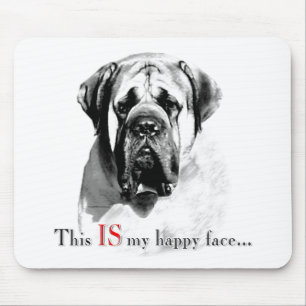Tapis De Souris Mastiff Joyeux visage