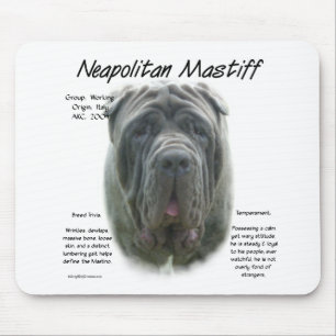 Tapis De Souris Mastiff napolitain (gris)