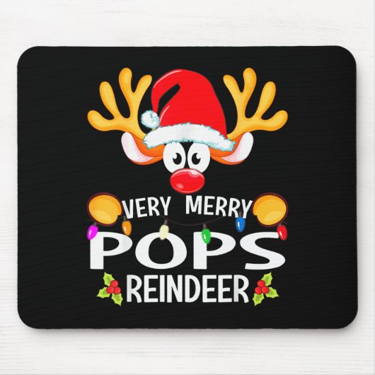 Tapis De Souris Matching Christmas Very Merry Ps Reindeer (Devant)