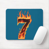 Tapis De Souris Matching Six Seven Flaming Ice Funny Meme 67 Coupl (Avec souris)