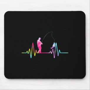 Tapis De Souris Matériel de pêche à l'omble de fontaine Tie Dye Pê