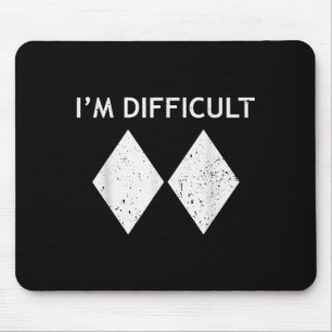 Tapis De Souris Matériel de ski cool difficile pour hommes planche