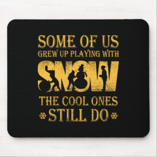 Tapis De Souris Matériel de ski rétro pour ski snowboarding 